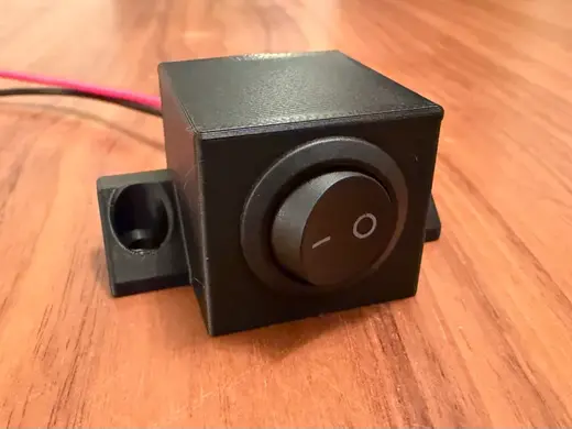 Rocker Switch mount - under surface mount (20mm)