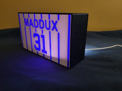 Chicago Cubs Retired # Lightbox Greg Maddux