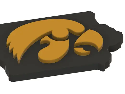 Iowa Hawkeye Keychain No AMS