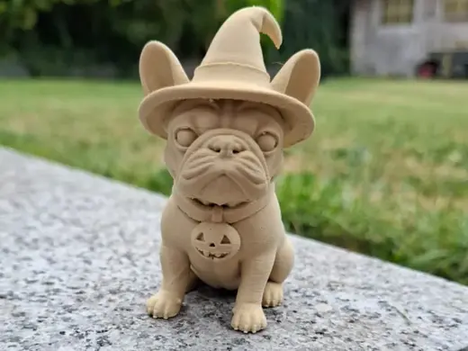 Witchy Frenchie Pup (Halloween Figurine)