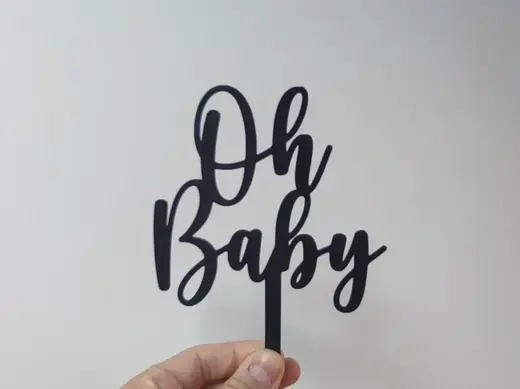 Cake Topper Oh Baby