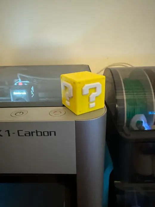 Mario Question Mark (?) Cube