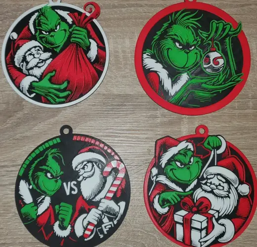 Grinch VS Santa Claus Set just 4 colors