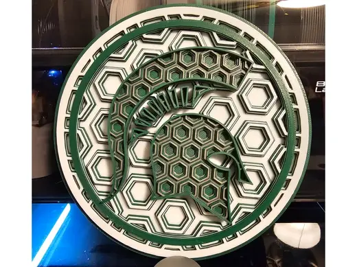 Michigan State Spartans Dimensional Mosaic