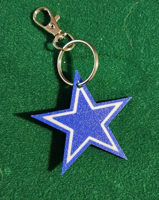 cowboys star key chain