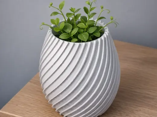 Spiral Vase 3D Print (No Supports, Modern Decor)