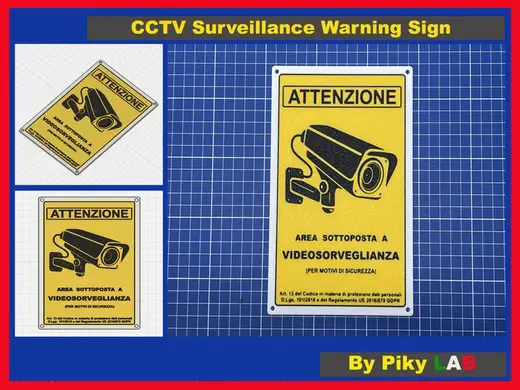 CCTV Surveillance Warning Sig