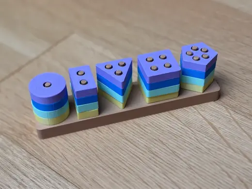 Montessori Geometric Shapes Toy – Educational Set