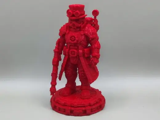 Steampunk invention guardian sculpture