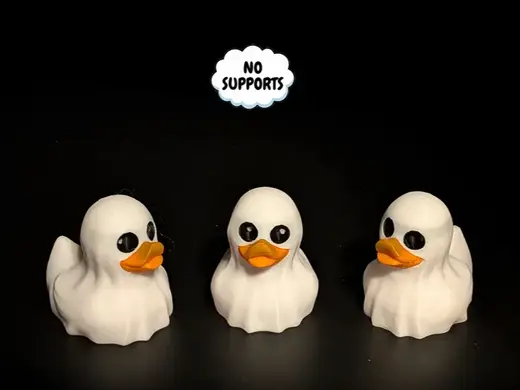 Spooky Ghost Duck with Following Eyes