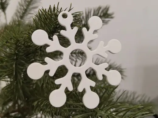 Snowflake 10 Tree Decor/Keychain