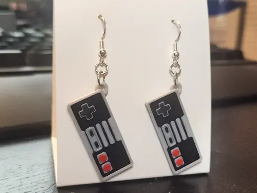 NES Controller Earrings