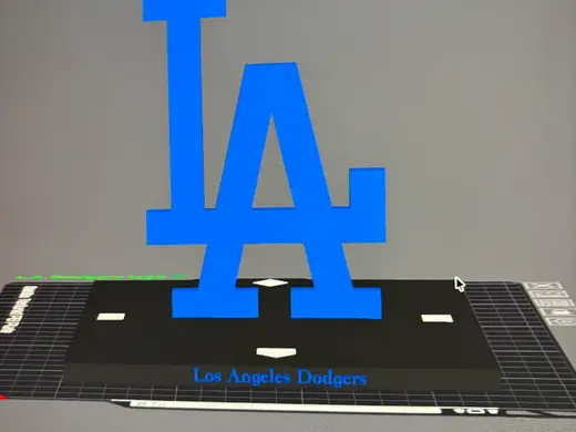 Los Angeles Dodgers logo decor