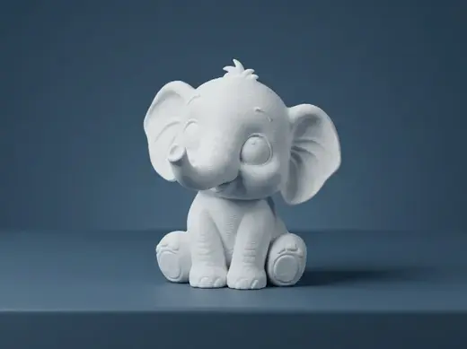 Cute Chibi Kawaii Baby Elephant