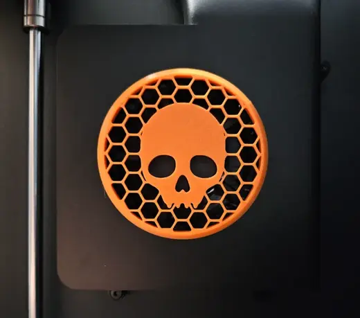 Skull aux fan cover for X1C - P1S
