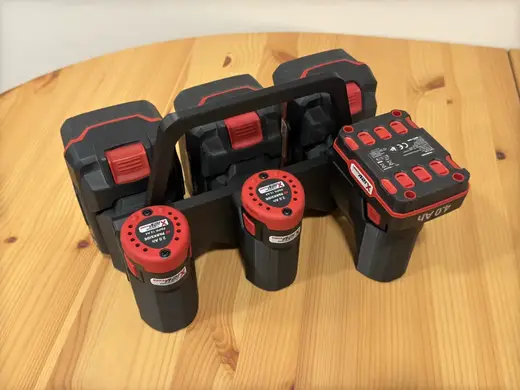 Parkside modular X20v&X12v battery holder 4/6pcs