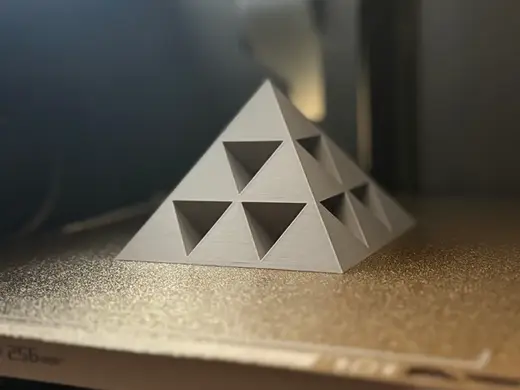 Pascal Octahedron Fractal Pyramid - Level 1