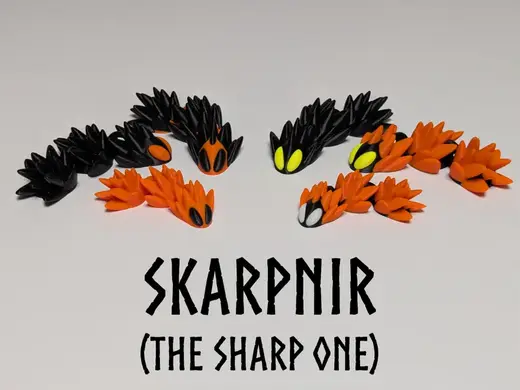 Skarpnir | Articulated Dragon Keychain