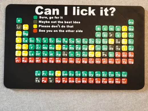 Can I lick it? - Chemistry edition