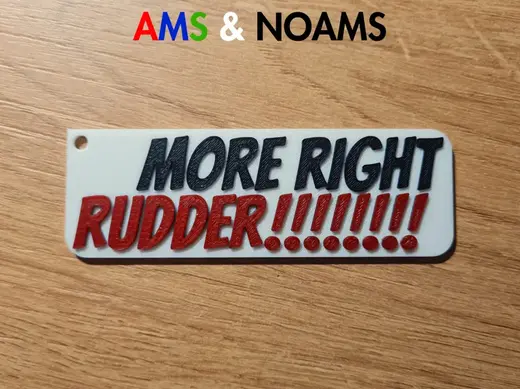 More right RUDDER Keychain AMS & NOAMS