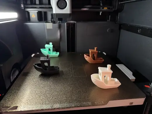 4 Single-Color Benchy Swatches