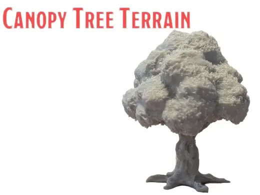 DnD TTRPG Canopy Tree Terrain Miniature