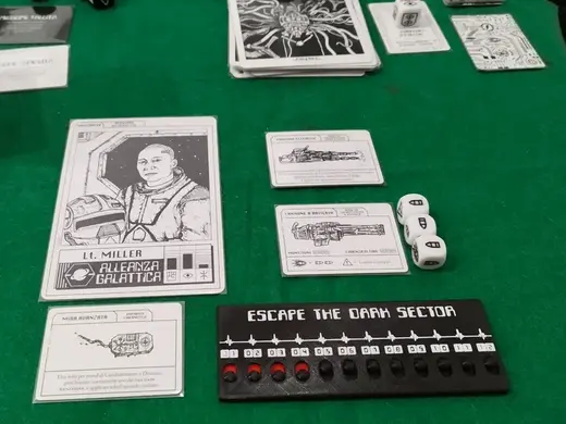 Escape the dark sector life counter/medical record