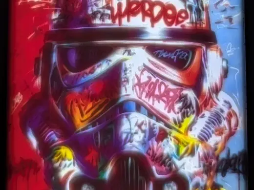 Star Wars Stormtrooper Tagged pop/street art litho