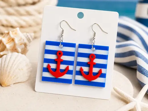 Nautical Anchor Earrings