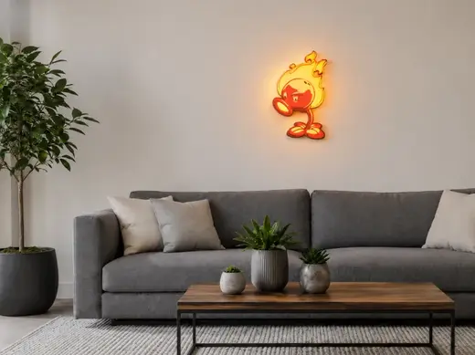 Fire peashooter lamp