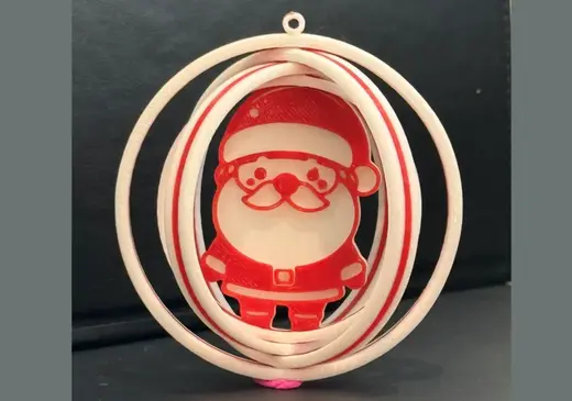 Christmas Bauble Decoration - Santa