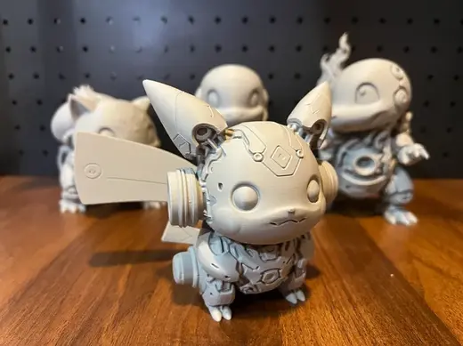 Mecha Pokemon Series — Armored Pikachu Statue