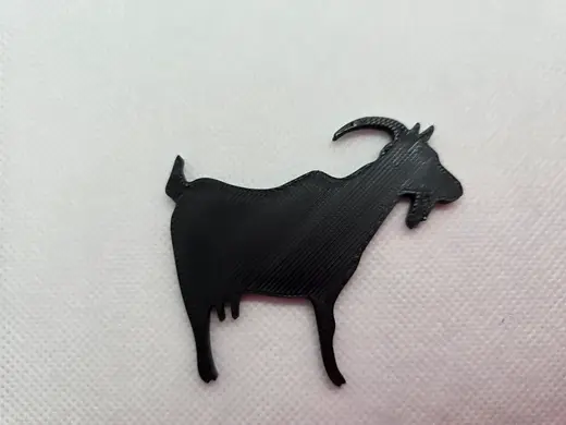 Goat Silhouette Test Print
