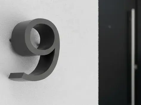 Aura Slim Number "9" | Minimalist & Elegant