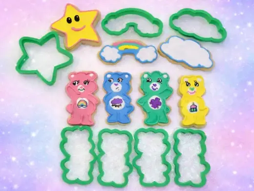 Birthday Bear Star Cloud Rainbow Cookie Cutters!