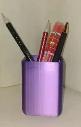 a small but WORKS, pencil holder