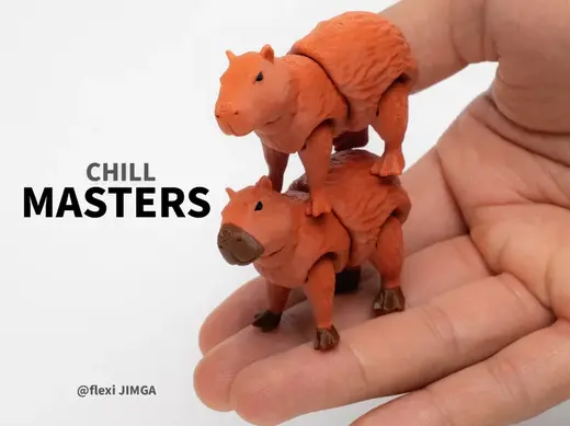 Chill Articulated Capybara Print