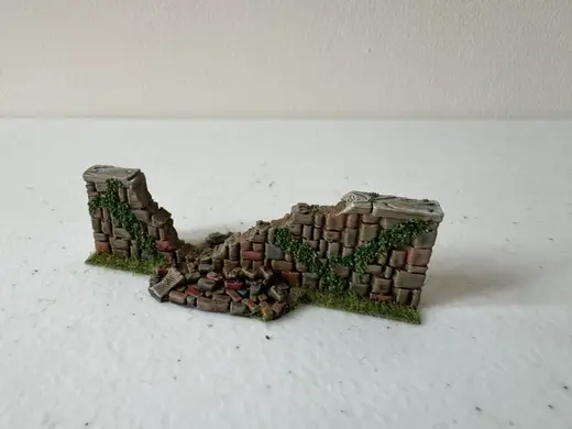 3 Inch Ruined Straight Wall