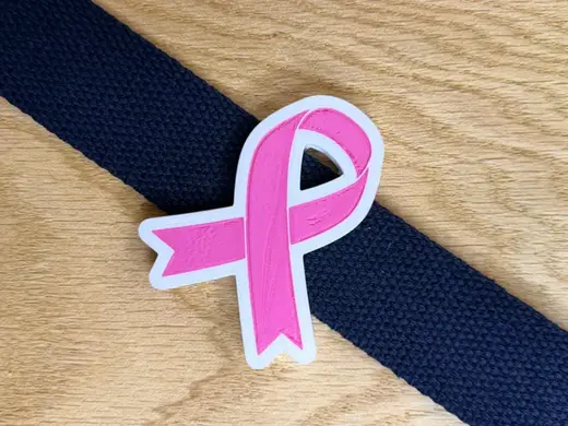 Awareness/Cancer Ribbon Belt Bag Charm