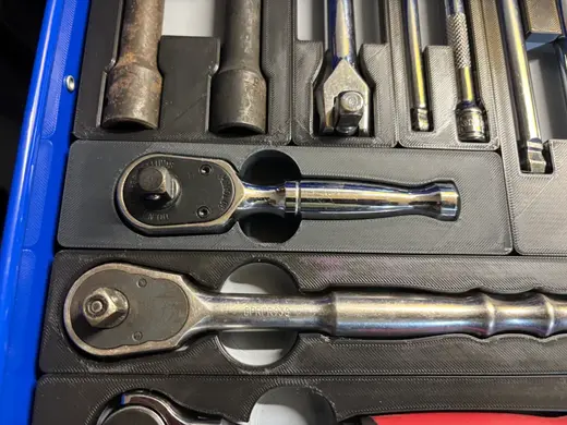 Gridfinity Holder - Icon 3/8 stubby ratchet