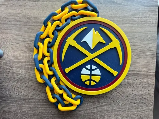 Denver Nuggets Oversized Necklace, Pendant