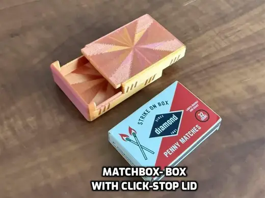 Matchbox-Box With Click-Stop Lid