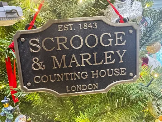 Scrooge and Marley Ornament - A Christmas Carol