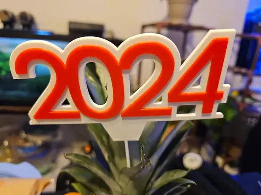 New Year Party 2024 Topper