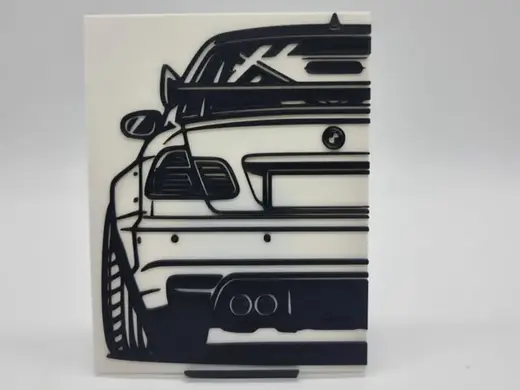 2D Wall Art BMW E46 CSL M3 Driftcar