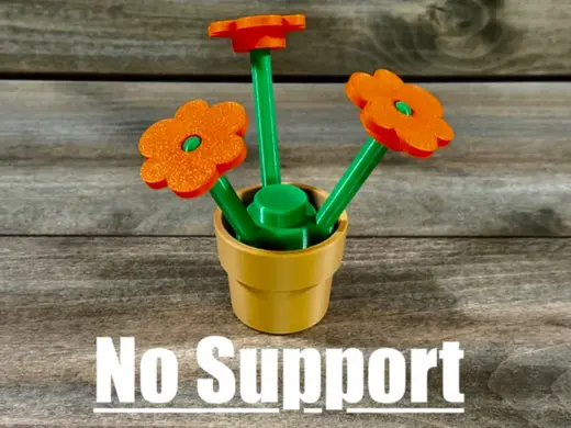 Brick Flowers 500% with Pot
