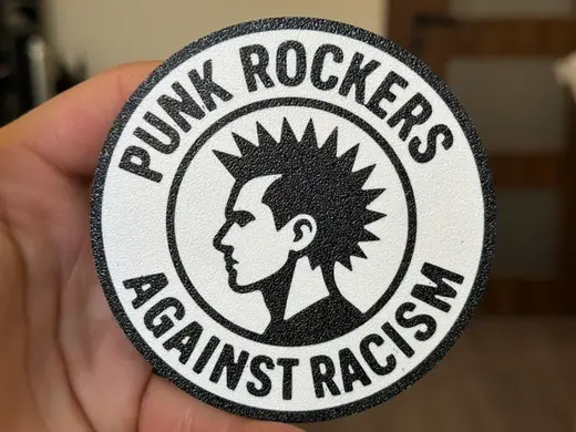 Punk Rockers Against Racism coaster