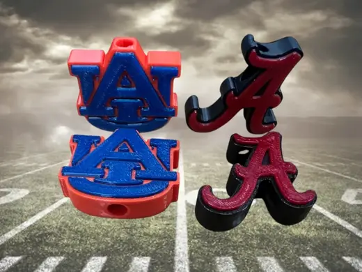 ALABAMA AND AUBURN LOGO HOODIE DRAWSTRING CHARM