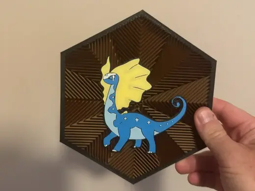 #699 Aurorus Hex Wall Art