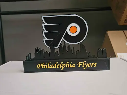 philadelphia flyers with skyline NHL